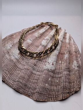 Vintage Gold Tone Link Chain Bracelet - Women Jewelry